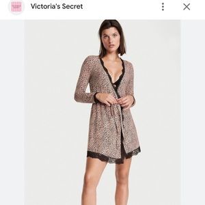 Victoria’s Secret Heavenly Modal Ballerina Robe- Animal Print